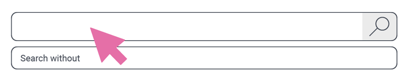 animation of search functionality